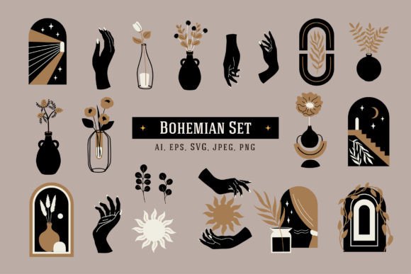 Bohemian Illustrations: Graphics & Editorial Assets