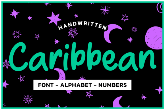 Caribbean Green Font Alphabet for Crafts & Graphics