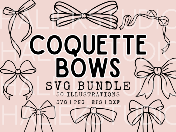 Coquette Bows SVG Illustrations & Graphics Review