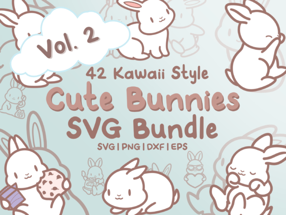 Cute Bunnies Vol. 2 SVG Illustrations: Graphics Review