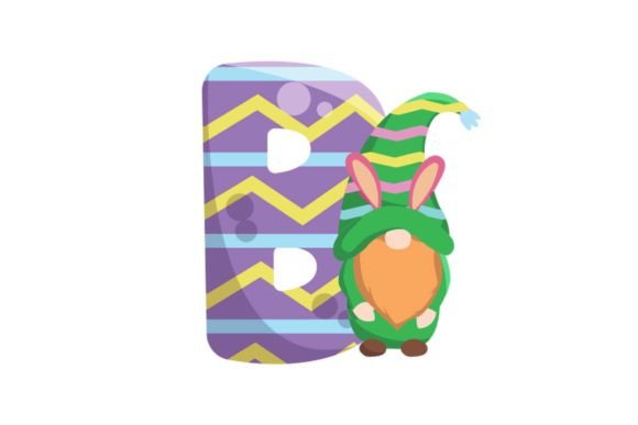 Cute Easter Egg Alphabet B Illustrations & Graphics Review