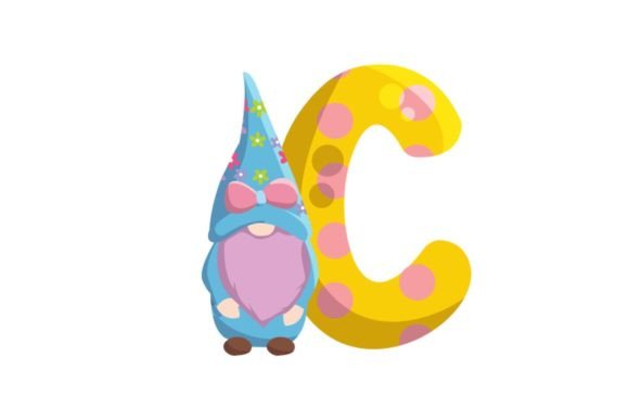 Cute Easter Egg Alphabet C Illustrations and Graphics Review