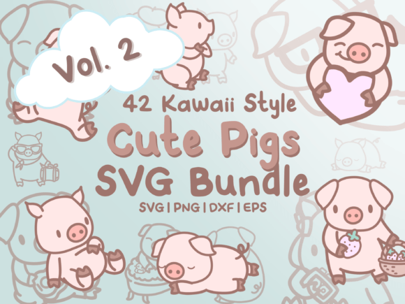 Cute Pigs Vol. 2 SVG Illustrations: Designer Review