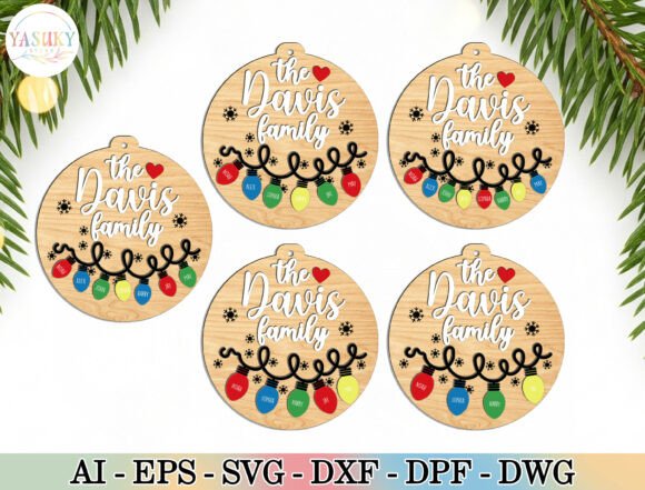 Family Christmas Ornament SVG: Laser Cutting & Winter Amp Review