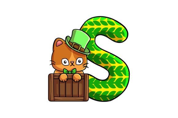 St Patrick Cat Alphabet S Illustrations: Graphics & Illustrations