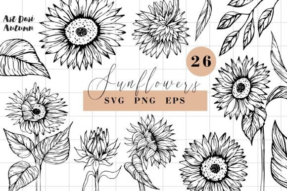 Sunflower SVG Line Art Illustrations: A Designer's Review