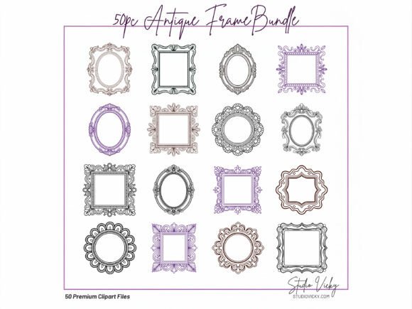 Vintage Frame Illustrations: SVG & PNG Graphics Reviewed