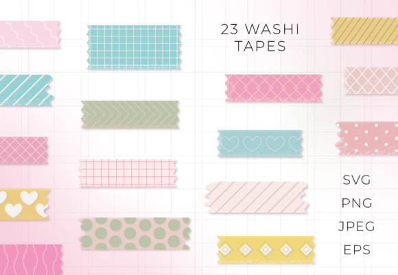 Washi Tape Illustrations: Graphics for Cricut Crafters